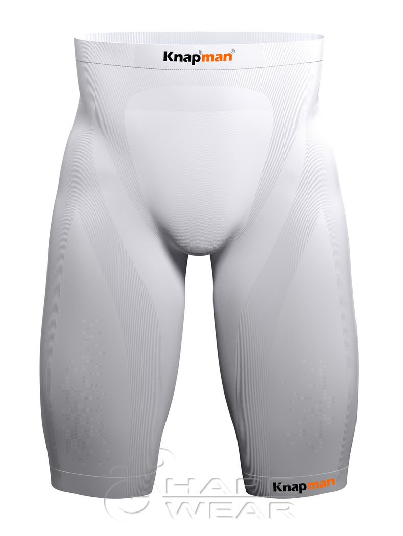 white shapewear shorts